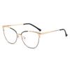 New Metal Anti Blue Light Glasses Flat Lens Eyeglasses Frames Women Men Fashion Luxury Brand Eyewear Glasses Frame