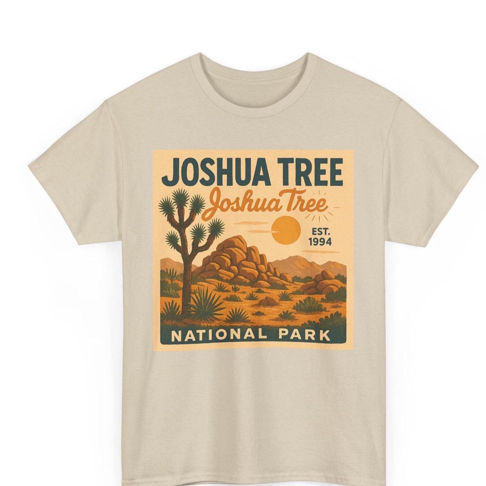 Joshua Tree T-Shirt: Retro Desert Sunset Graphic Tee 2XL