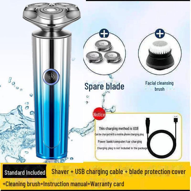 Rechargeable Multifunctional Waterproof Electric Beard Shaver