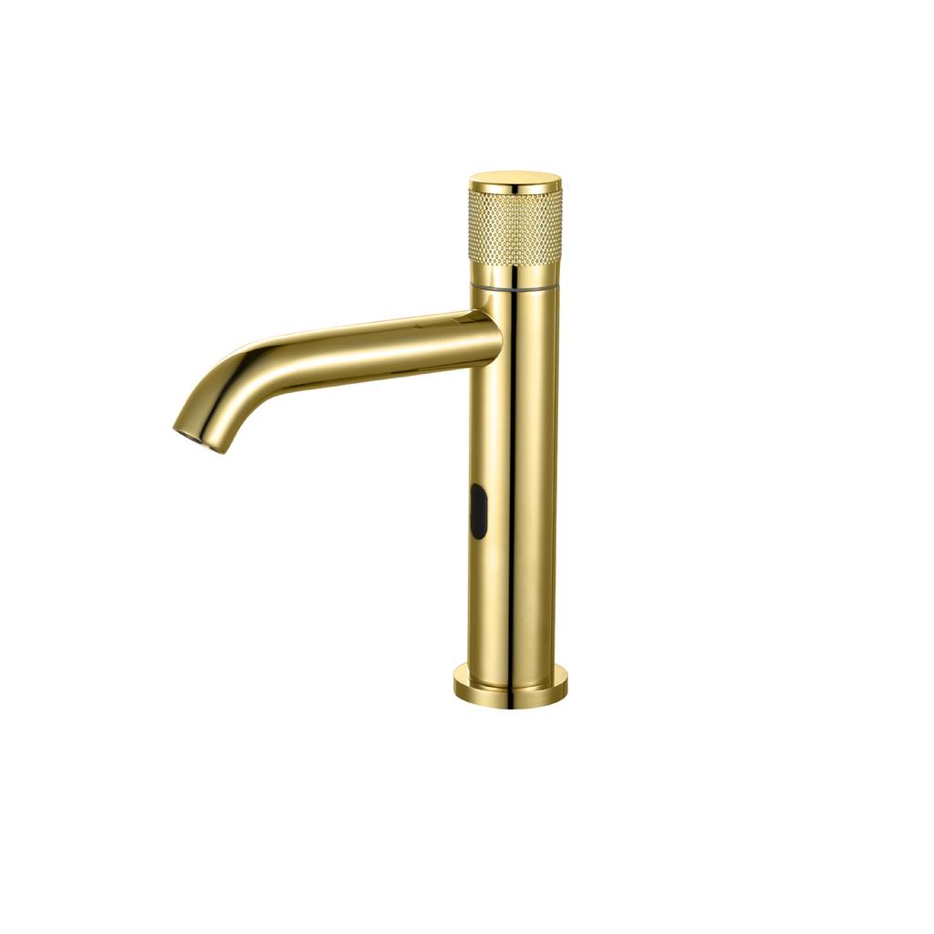 Brass Intelligent Automatic Sensor Bathroom Basin Faucets Hot Cold Water Intelligent Sink Faucet Deck Mount Washing Crane