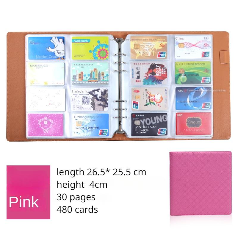 Visitenkartenhalter, Visitenkartenpaket, Bankkartenbuch mit großer Kapazität, kleines Kartenbuch, Kreditkartenaufbewahrung, Mitgliedskarten-Sammelbuch