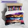 Demon Slayer Pattern Printed 3PCS Bedding Set, Soft Skin-Friendly Washable Duvet Cover & Pillowcases Set
