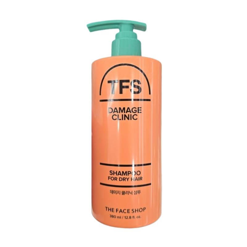 THE FACE SHOP Damage Clinic Шампунь 380мл – Мягкий кислотный уход для восстановления волос, Протеиновый и биотиновый уход, Ягодный цветочный аромат для сухих и поврежденных волос 380ml