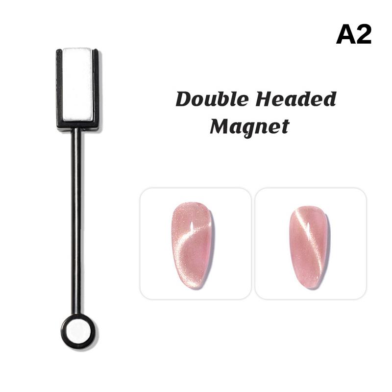 1Pcs Magnetic Stick Cat Eye Magnet Cube Double Headed Nails Strong Nail Art For UV Gel Polish Nails Art Design Glitter Effect