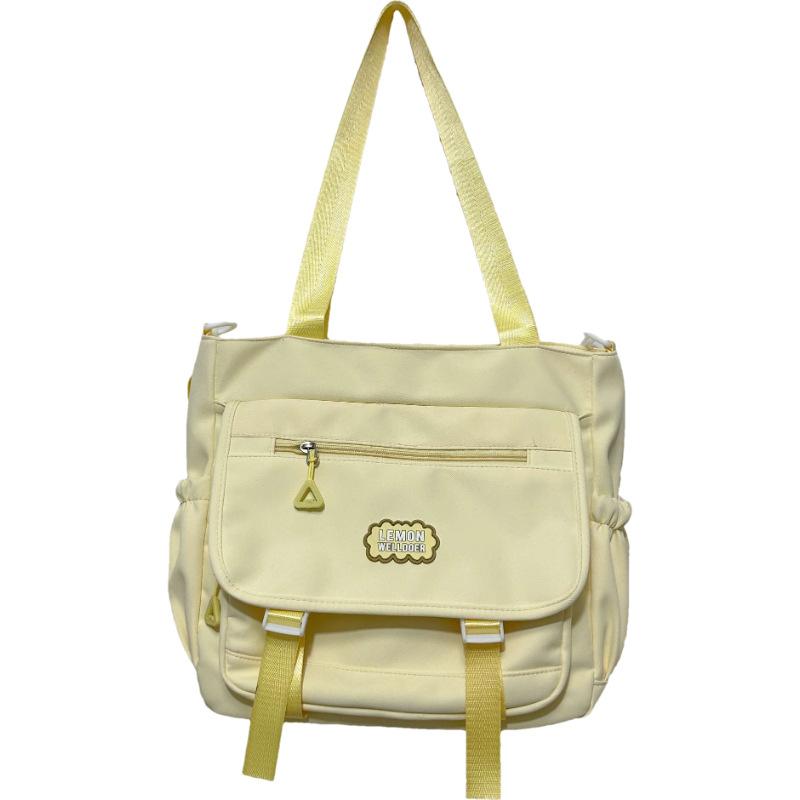 New student make-up bag women's fashion simple and versatile shoulder bag large-capacity wind portable messenger bag