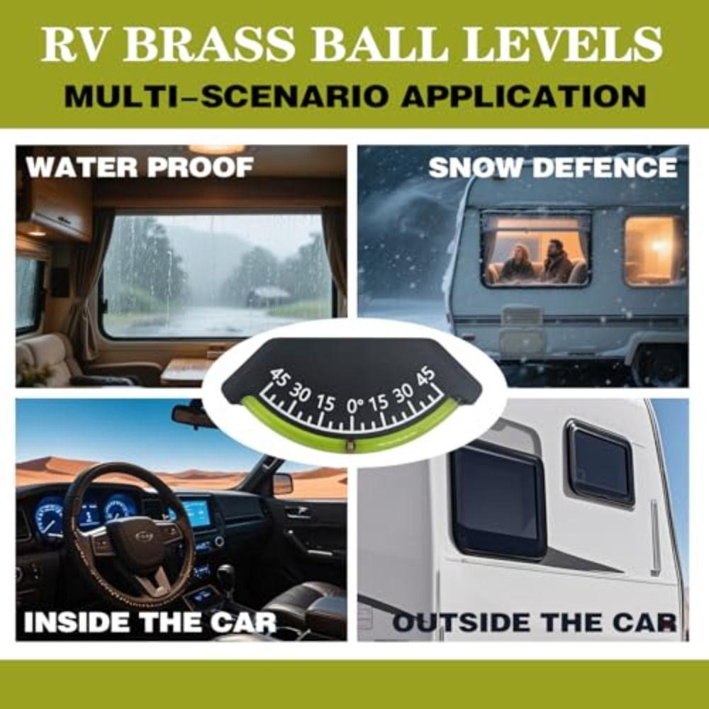 High Visibility Inclinometer Durable Tilt Gauge Easy To Read Level Gauge  Off-Road Vehicle