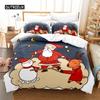 Set Biancheria da Letto Natalizio Set Copripiumino Set Biancheria da Letto 3d Stampa Digitale Biancheria da Letto Queen Size Set Biancheria da Letto Design alla Moda