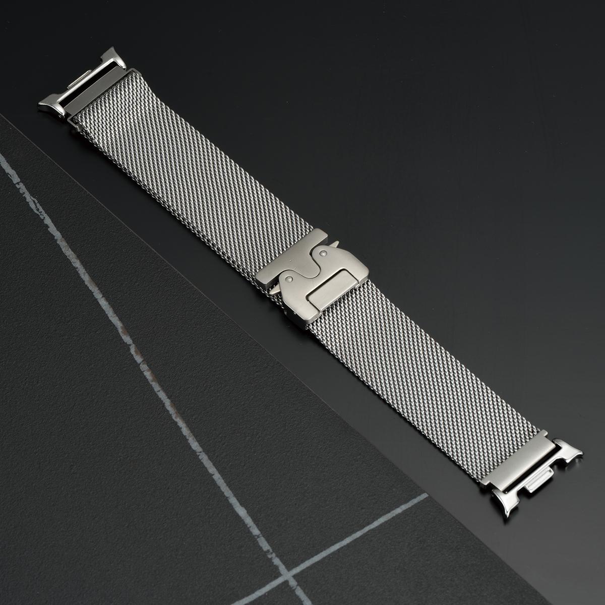 

milanese metal strap for samsung galaxy watch 8/8 classic stainless steel band business bracelet for galaxy 8 classic серебряный