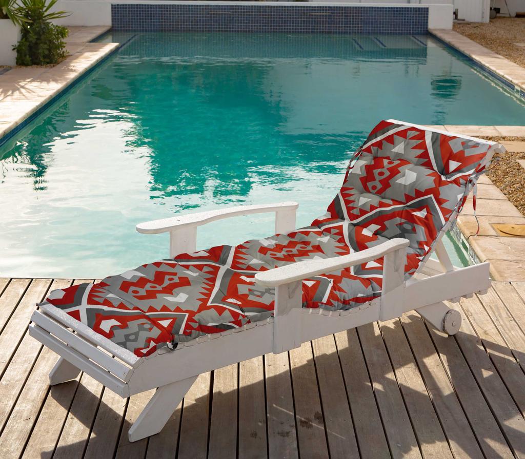 Vargottam Printed Rocking Chair Sofa Cushion With Ties  Chaise Recliner Quilted Thick Padded Seat Cushions Recliner Garden Outdoor