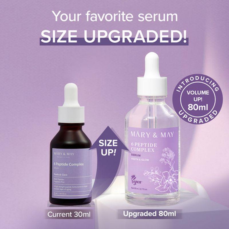 Mary&May *size Up* 6 Peptide Complex Serum 80ml