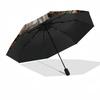 1pc Sturdy 8-Bone Auto Umbrella, Christmas Festive Santa Snowman Umbrella, Digital Printed, Foldable Umbrella for On-the-Go Outdoor Use