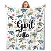 Cute Dachshund Dog Printed Blanket for Sofa Bed Travel Camping Living Room Office Conditioning Blanket for All Seasons Gifts