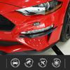 Front Bumper Winglets Fog Light Trim Cover for Ford Mustang 2018+ Carbon Fiber