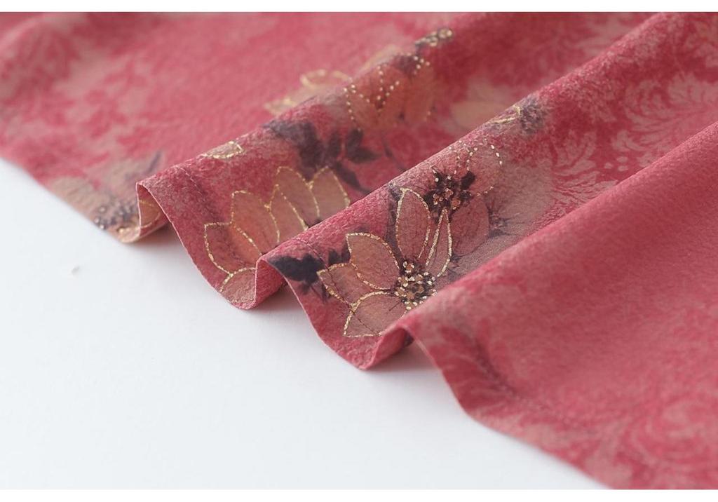 Stylish Casual Women's Chinese-Style Embroidered Floral Long Sleeve Shirt Jacket - Spring/Autumn Thin, Large Size, Stand Collar.