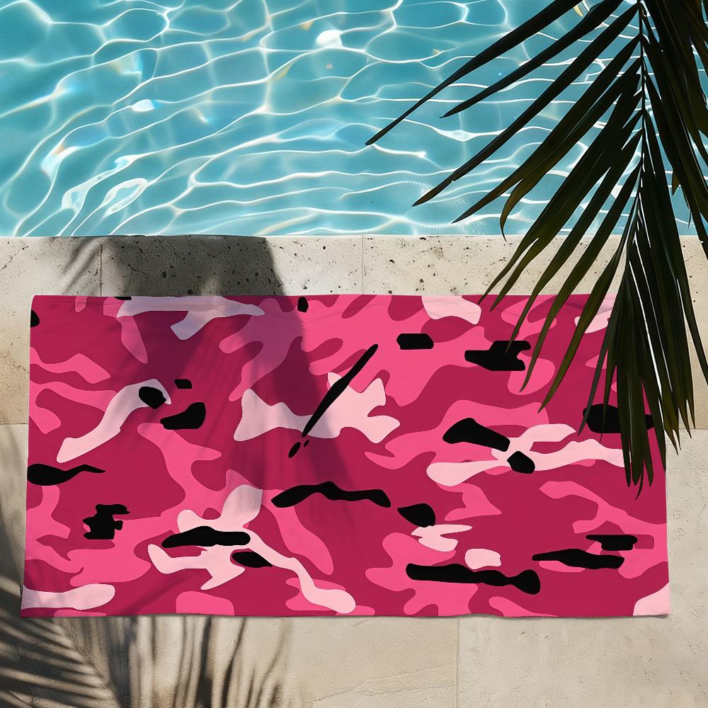 Camo Credit Decorative Towel Quick Drying Beach Towels Are Suitable For Swimming Pools Camping Yoga And The Gym