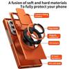 Case for Samsung Z FOLD 7 Shock Proof Tough Shell With Holder Kickstand Camera Sliding Window Protective Case Plain Shock Proof