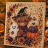 Resin Pearls Ghost Pearl Art DIY Kit Sparkling Texture Halloween Pearl Art  Seasonal Home Decor