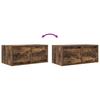 TV Wall Cabinet Smoked Oak 60 x 31 x 25.5 cm Particleboard