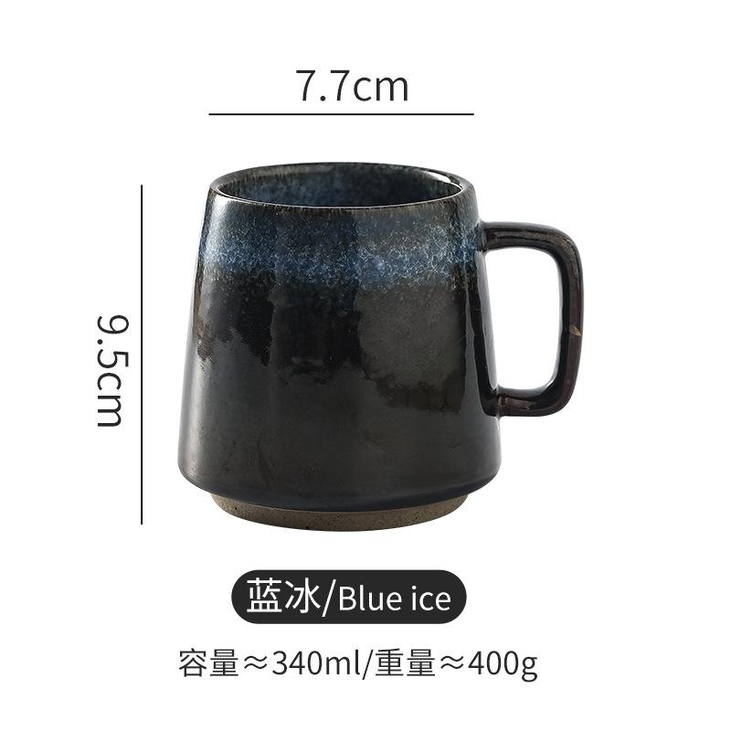 Japanese Retro Mug Afternoon Tea Light Luxury Cup Ceramic Coffee Cup Tableware Cups Drinkware Kitchen Dining Bar Home Garden