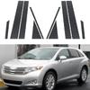 10pcs/set Car Pillar Posts Trim Stickers Auto Exterior Column Accessories Fit For Toyota Venza 2009-2015