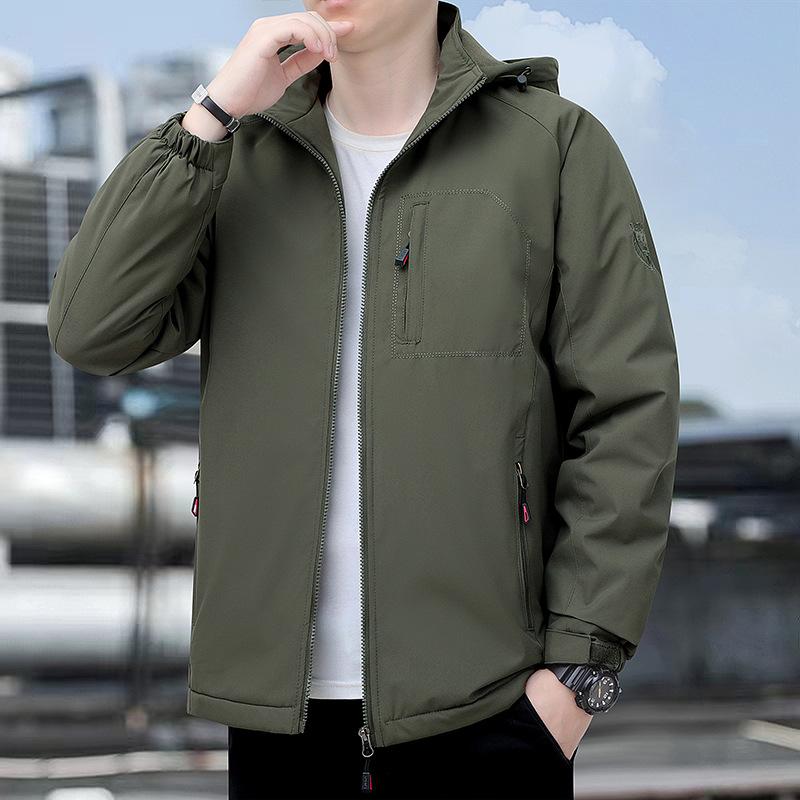 

New Spring and Autumn Jacket Men s Sports and Casual Outdoor Stand Collar Large Size Autumn Jacket Men M
