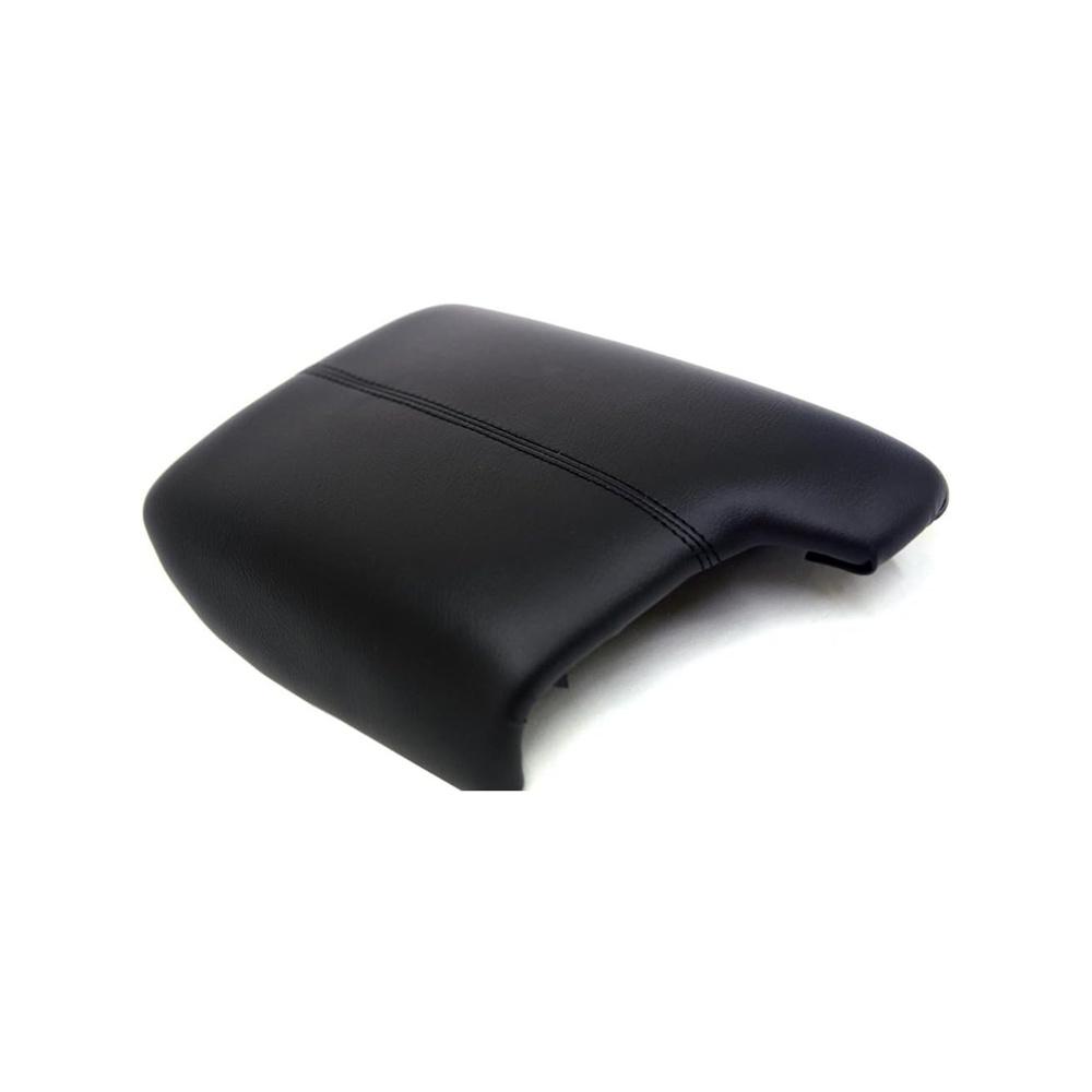 Microfiber Leather Center Console Lid Armrest Cover Black For Honda Accord 2013-2017