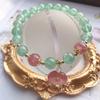 Retro Pendant Bracelet Women'S Green Strawberry Crystal Bracelet. Bangles Women Fashion Jewelry Accessories Gift