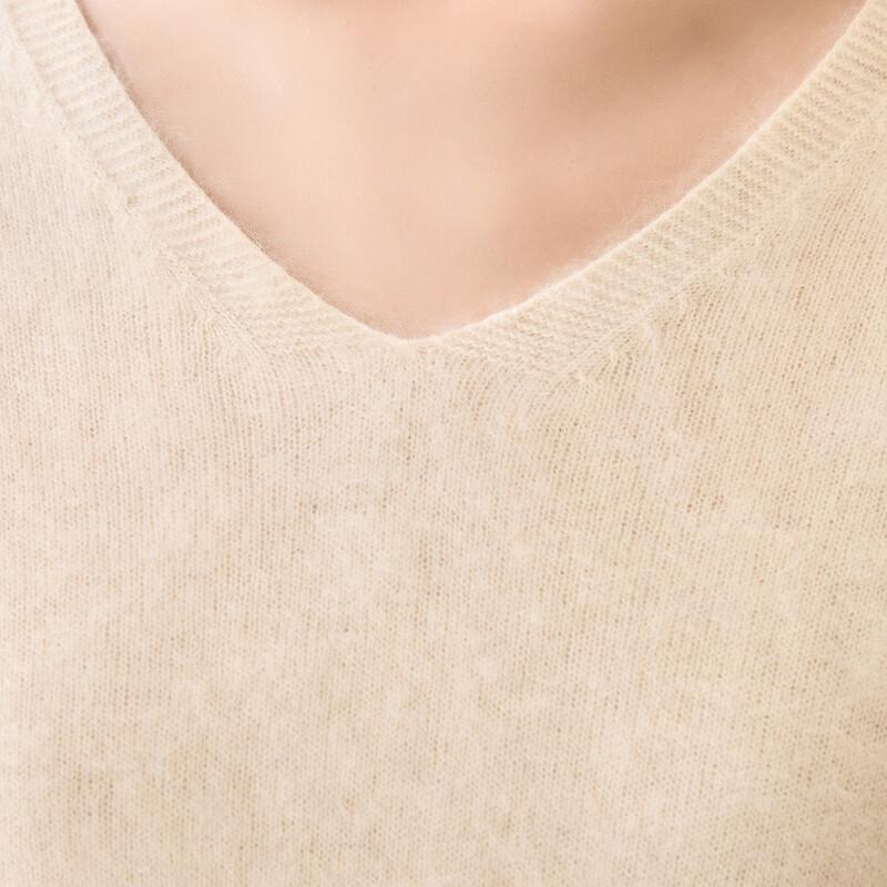 Women's Cashmere Blend V-Neck Knit Sweater
