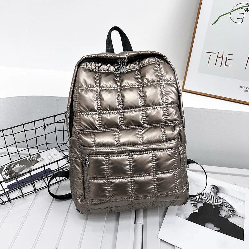 2024 Fashion Backpack Women's New Fashion Space Cotton Large Capacity Travel Backpack