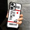 Travel Air Ticket Label Soft Phone Case For Xiaomi Redmi Note 14 15 Pro Plus 13 12 11S 11T 5G 10 9S 9 Plating Anti-Fall Fundas