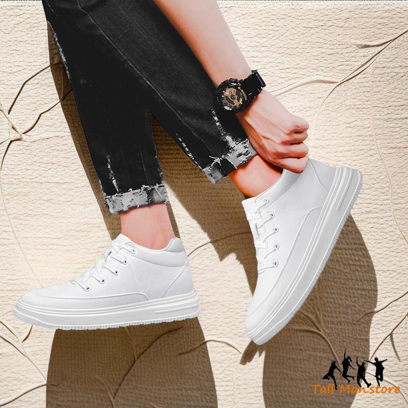 Booster Shoes   Elevator Men Chunky Sneakers Height Increase Insole 6cm Sports Leisure Tall Man