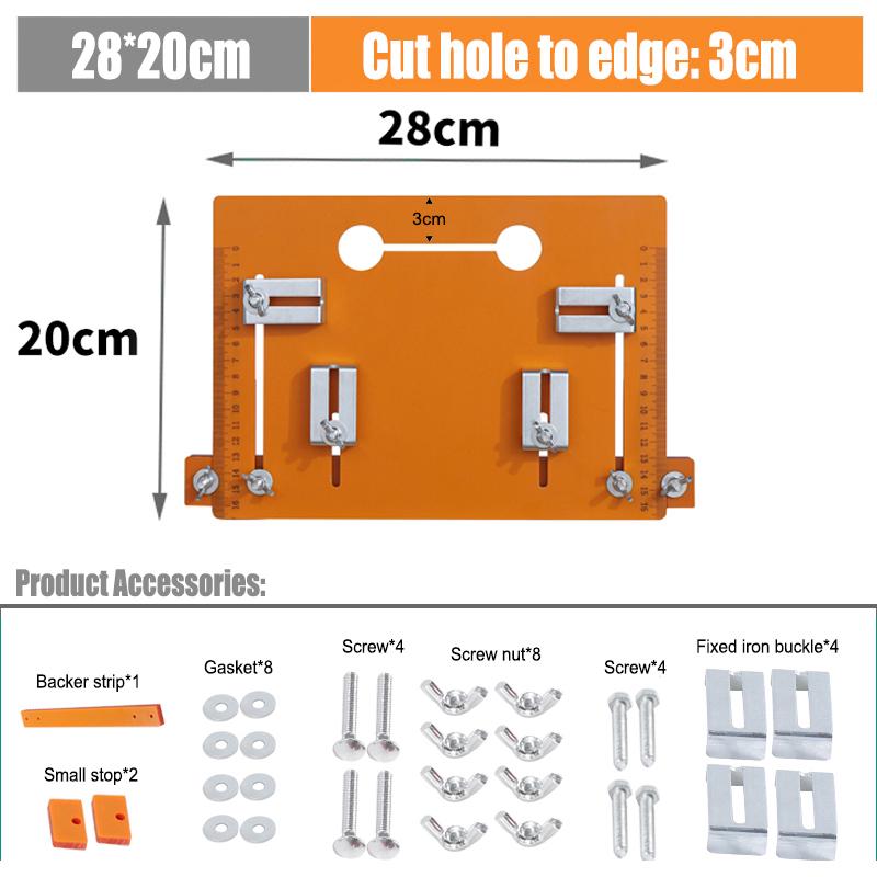 Adjustable Woodworking Cutting Machine Base Plate Trimming Machine Accessories Cutting Machine Guide Plate of Workbench