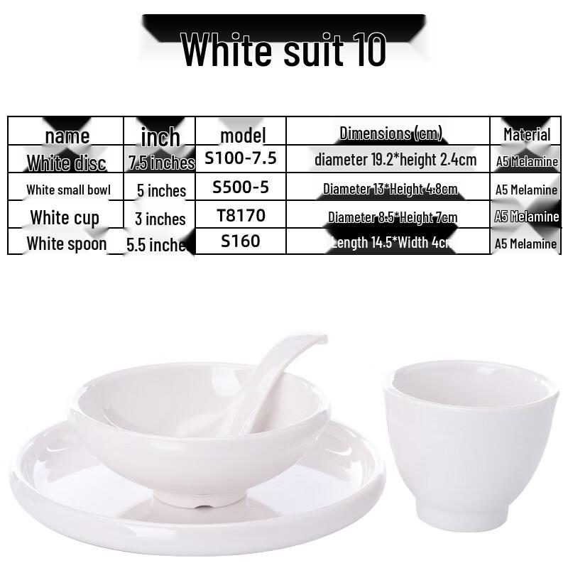 Qianxing Melamine Tableware Set