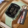 SANDA 6351Original Men's Watch Waterproof 5BAR Fashion Bracelet LED Youth Electronic Watch Square Multifunctional Wristwatch