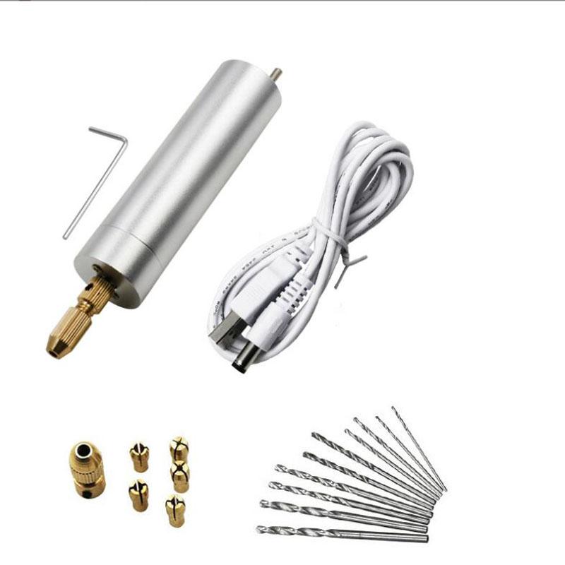 USB Cordless Drill Rotary Tool Rechargeable Mini Electric Drill Engraving Pen for DIY Crafts Resin Jewelry Wood Craft