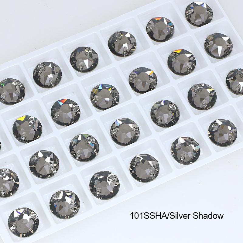 Dongzhou Round Flatback Glass Rhinestone Sew on Crystal Loose Crystal Beads Garment Sewable Rhinestone Diy Accessories