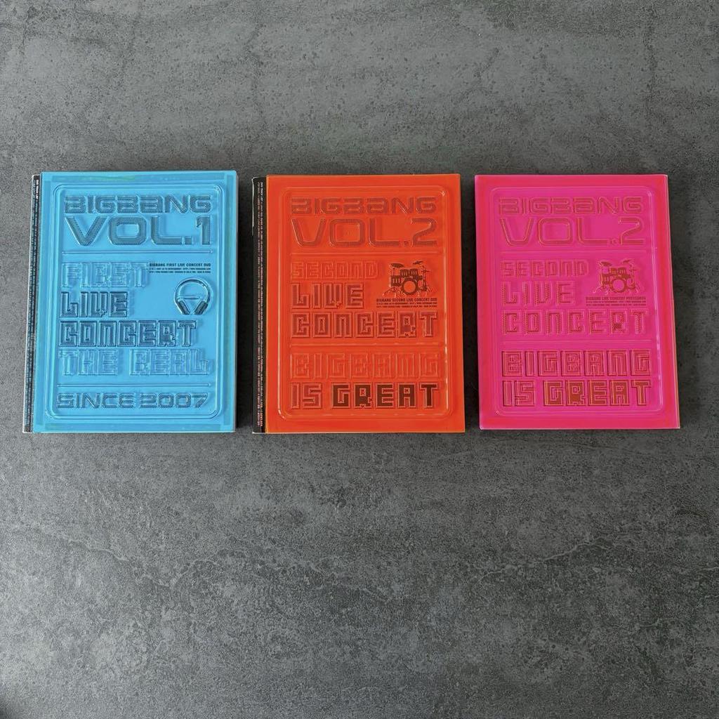 [USED] BIGBANG 1st 2nd LIVE PHOTO+ 2DVD + CARDS