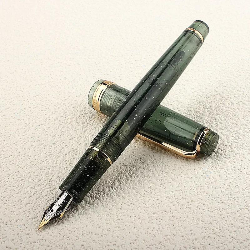 

Jinhao 82 Fountain Pen Fluorescent Green Spin Pen Popular EF F M NIB Business Office School Supplies Writing Stationery Fine 0.5mm