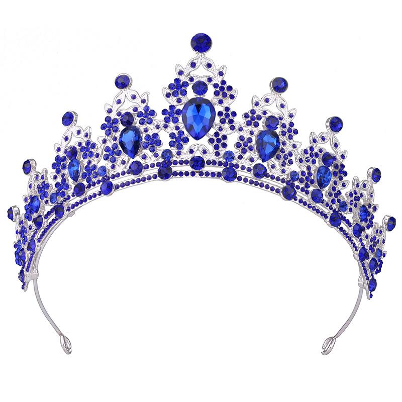 Königliche Kristall Barock Königin Krone Stirnband für Braut oder Geburtstag