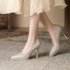 16-New sexy pointed thin heels high heels women's waterproof table super high heels igh heels