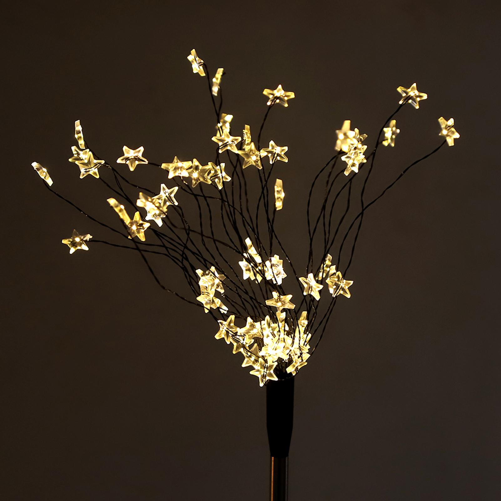 

2PcsCelsiusSet 90LED Chips Solar Star Light Garden Decorative Lights for Walkway Patio Lawn Decor