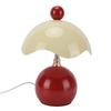 Table Lamp Eggshell Shape 3 Color Temperatures Stepless Dimmable Bedside Lamp with Ceramic Base Glass Shade for Reading Working
