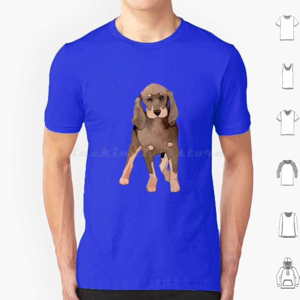Cute Coonhound Puppy For Dog Lovers T Shirt 6xl Cotton Cool Tee Coonhound Dog Hound Redbone Coonhound Bluetick Coonhound Dogs