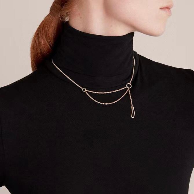 New Hot Brand Vintage Women's Necklace Luxury Jewelry For Women Fashion Designer Pendant Pure 925 Silver Lady Party Necklaces