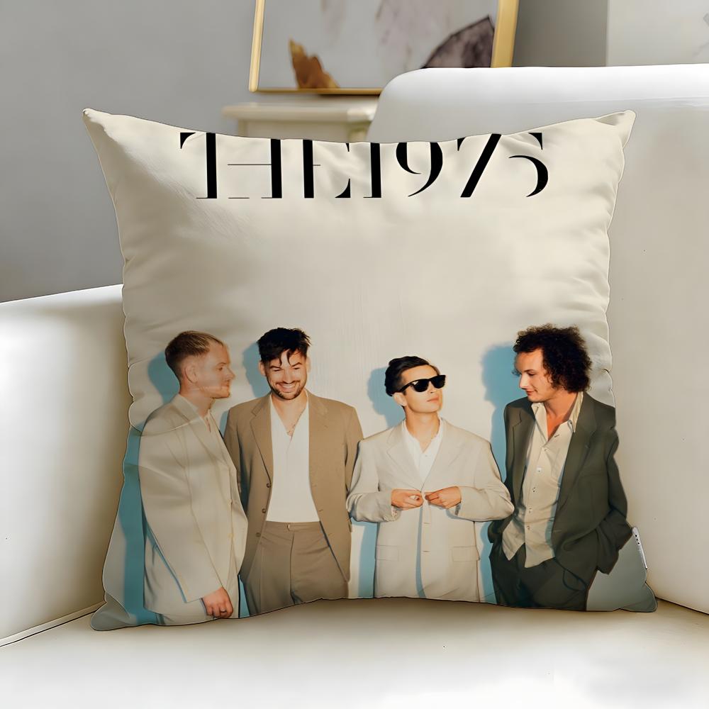 Klassische Band The 1975 Kissenbezug Weich Leicht zu Waschen Kissenhülle Vielseitig für Sofa Bett Reisen und Büro