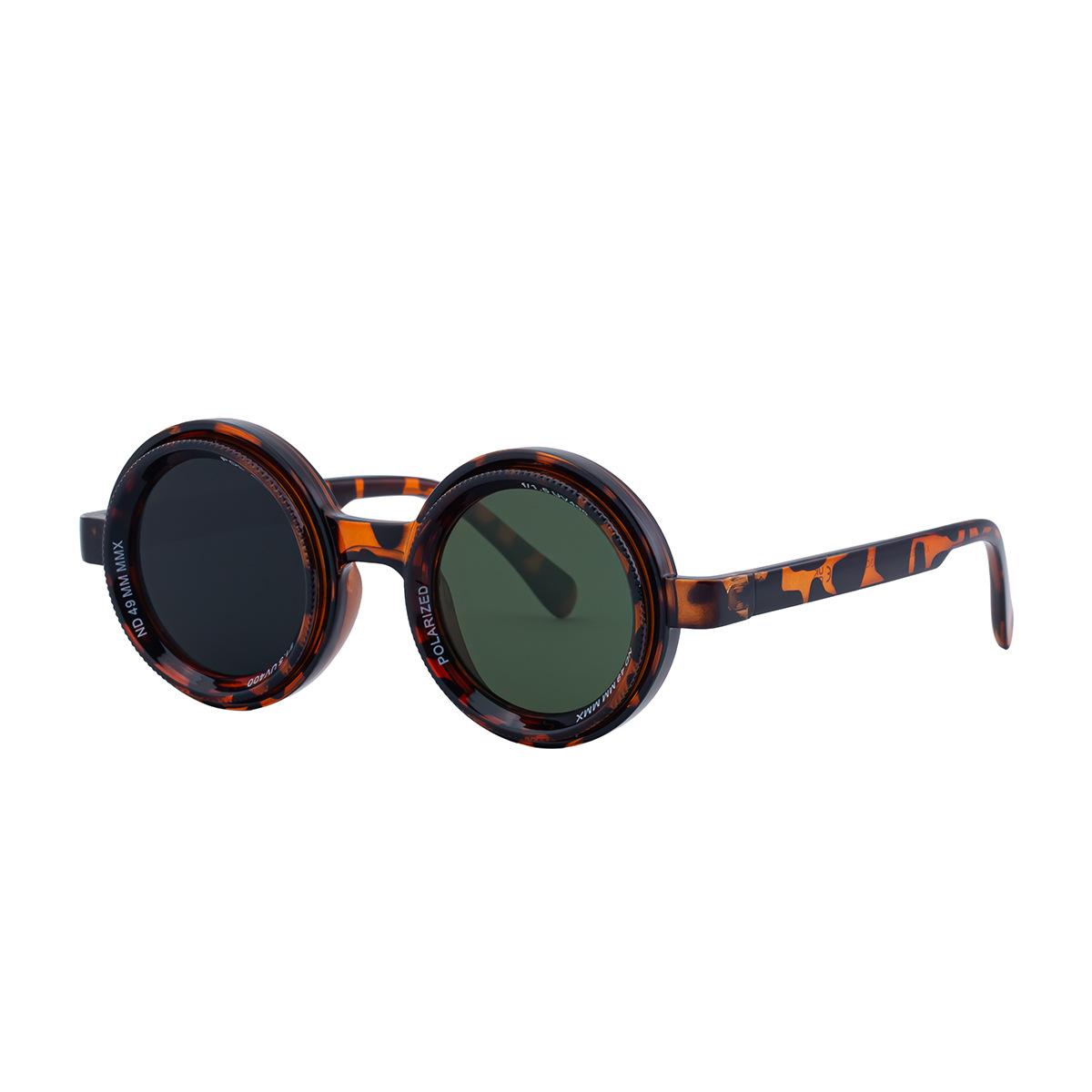 

JYL TS Men s Round Adjustable Zoom - Polarized Retro Outdoor Sunglasses XH-98357P-2 c-3823 чайной розы