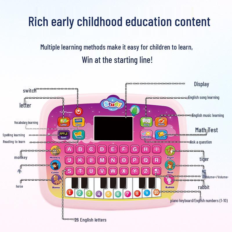 Cross-Border Multifunctional English Learning Machine for Children - Large Educational Toy for Early Education and Reading Skills.