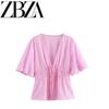 Jnleaog Autumn New Women's Clothing Fashion Style French Style Design Easiest for Match Bowknot Decoration Stripes Tops