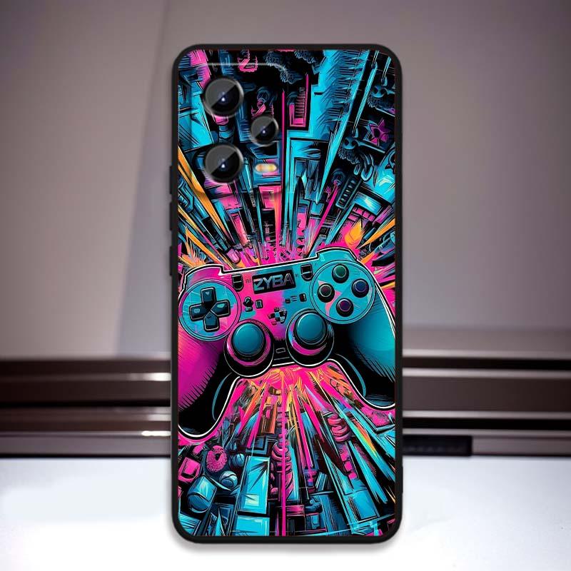 

Creative game controller Phone Case For Xiaomi Redmi Note 15 14 13 12 12S 11E 11 11S Pro Plus 4G 5G Black Soft TPU Redmi Note 12 4G