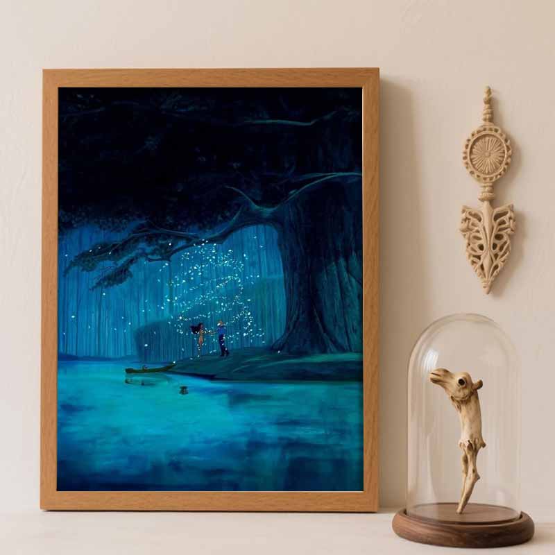 Disney Diamond Painting Set Pocahontas Classic Home Decor Craft, Perfect Handmade DIY Gift Idea Round 20x30cm